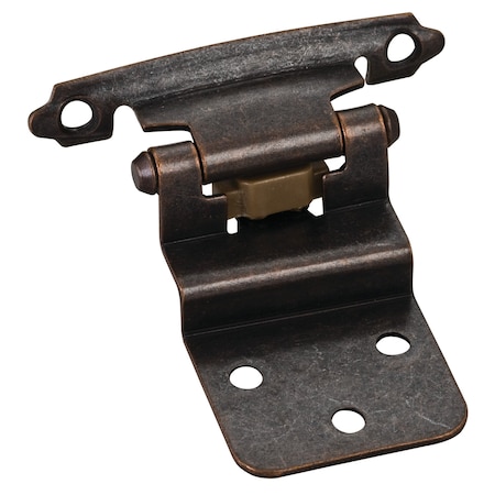 Traditional 3/8” Inset Hinge With Semi-Concealed Frame Wing - Dark Brushed Antique Copper